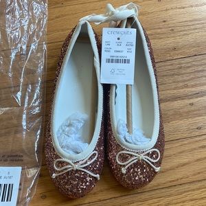 BRAND NEW Rose Sparkle and Glitter Ballet Flats